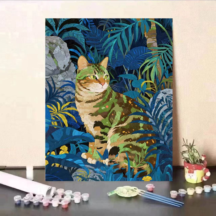Cat-Themed Paint by Numbers Art Kit Kalsten