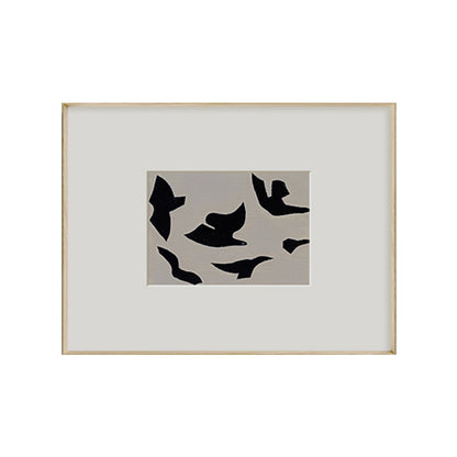 Framed Abstract Bird Artwork