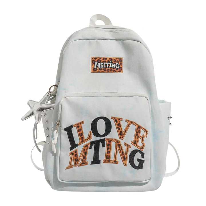 Trendy Graphic Embroidered Backpack Kalsten