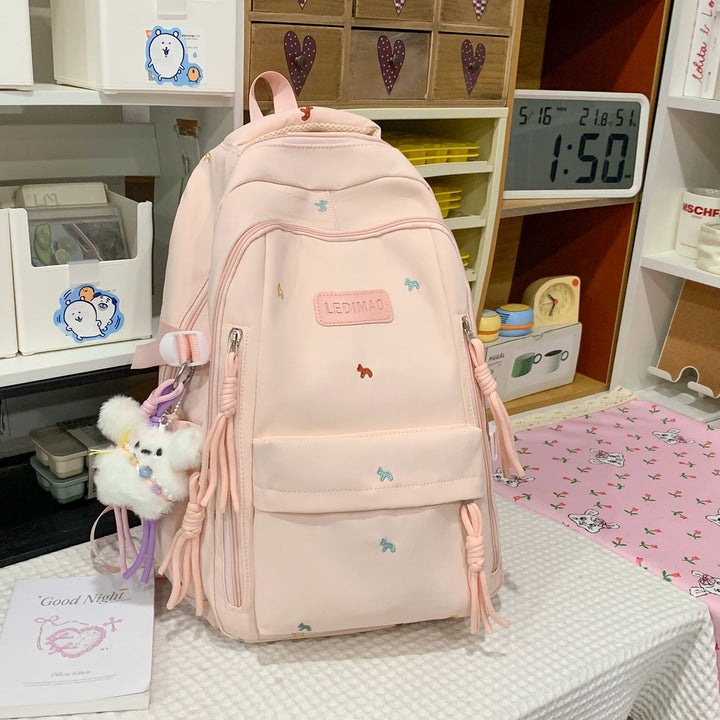 Cute and Functional Multi-Pocket School Backpack