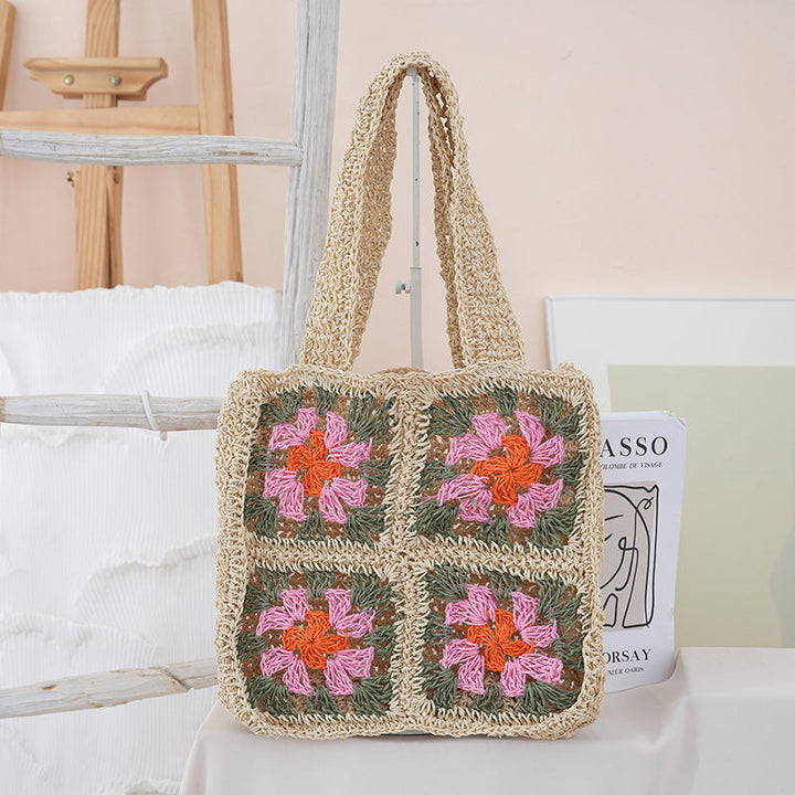 Handcrafted crochet bag with floral patterns Kalsten