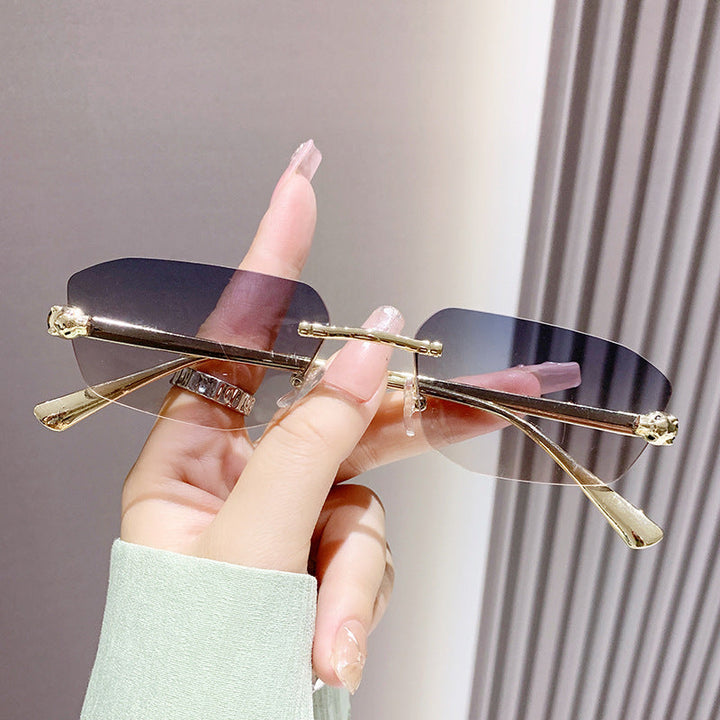 Women elegant half-frame sunglasses Kalsten