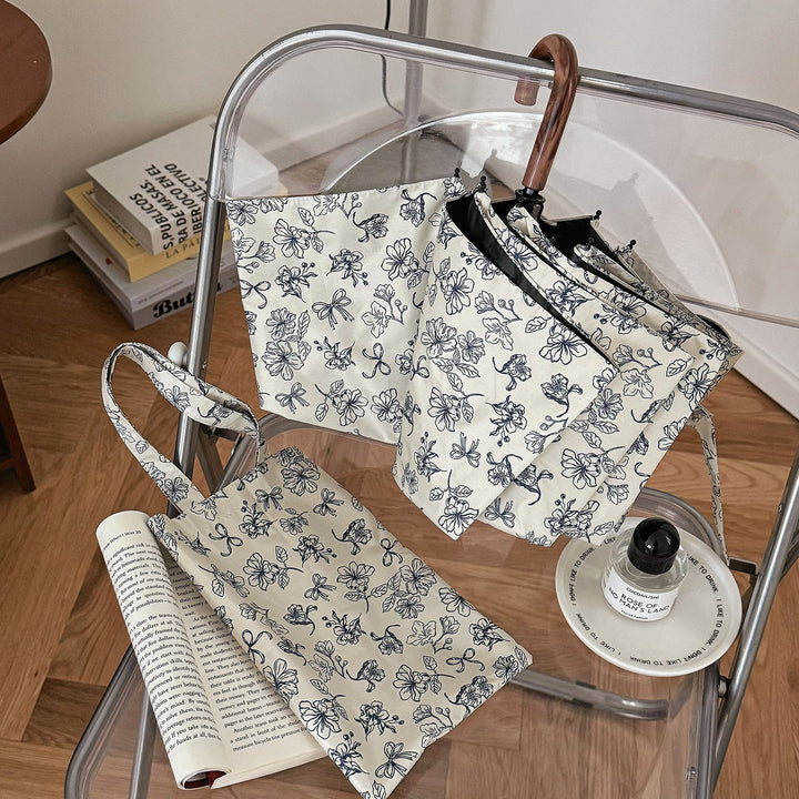 Ladies Foldable Shopping Bag with Floral Design Kalsten