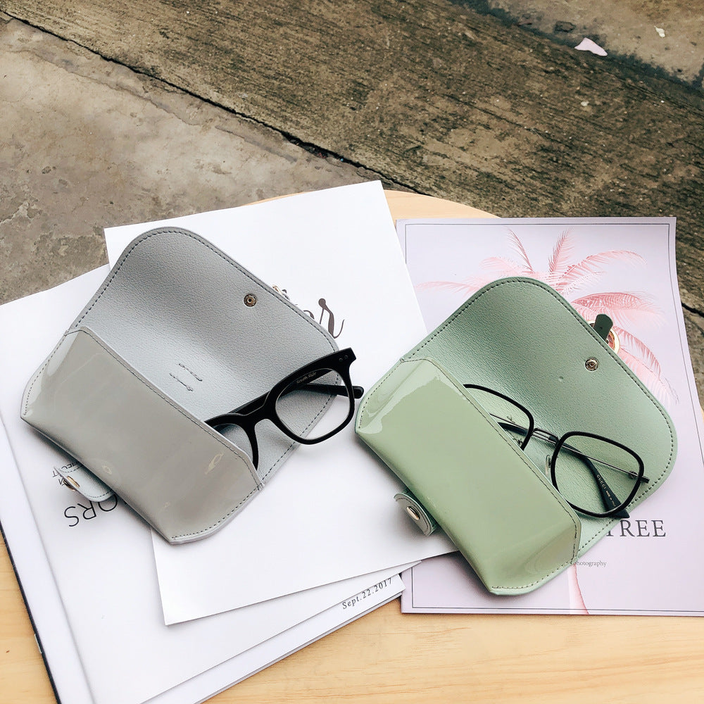 Stylish Patent Leather Eyeglasses Case Kalsten