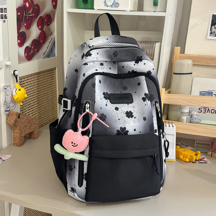 Fun Floral-Printed School Backpack