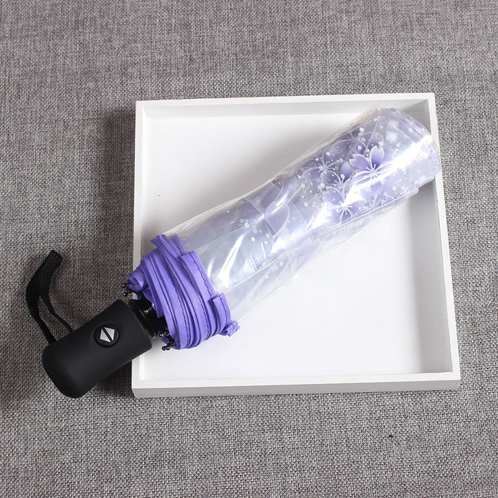 Women's elegant and portable umbrella with floral design Kalsten