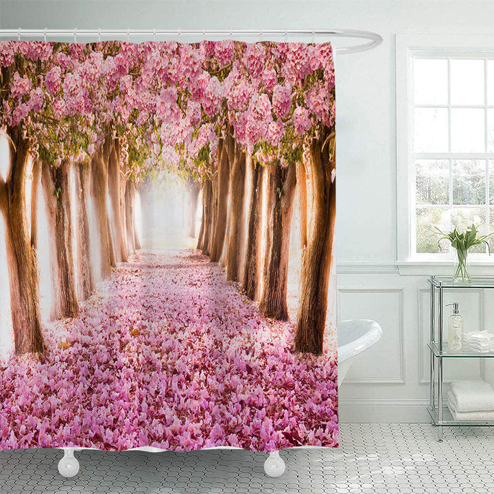 Floral Cherry Blossom Shower Curtain Kalsten