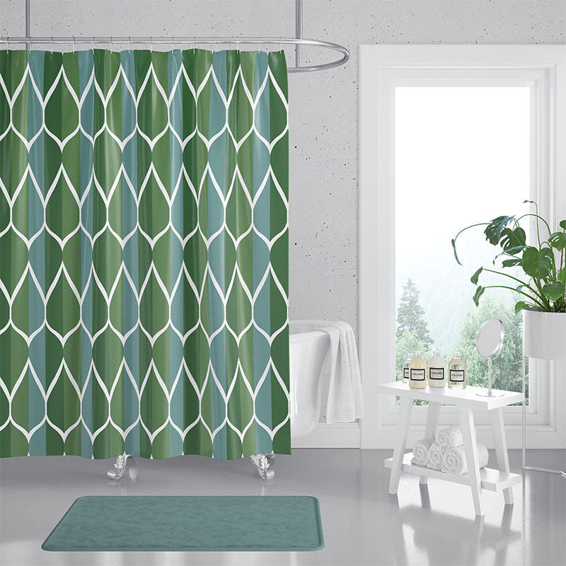 Women's Contemporary Diamond Pattern Shower Curtain Kalsten