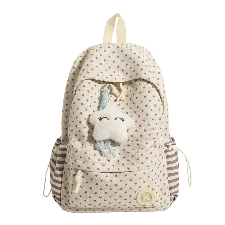 Star-Patterned Plush Backpack Kalsten