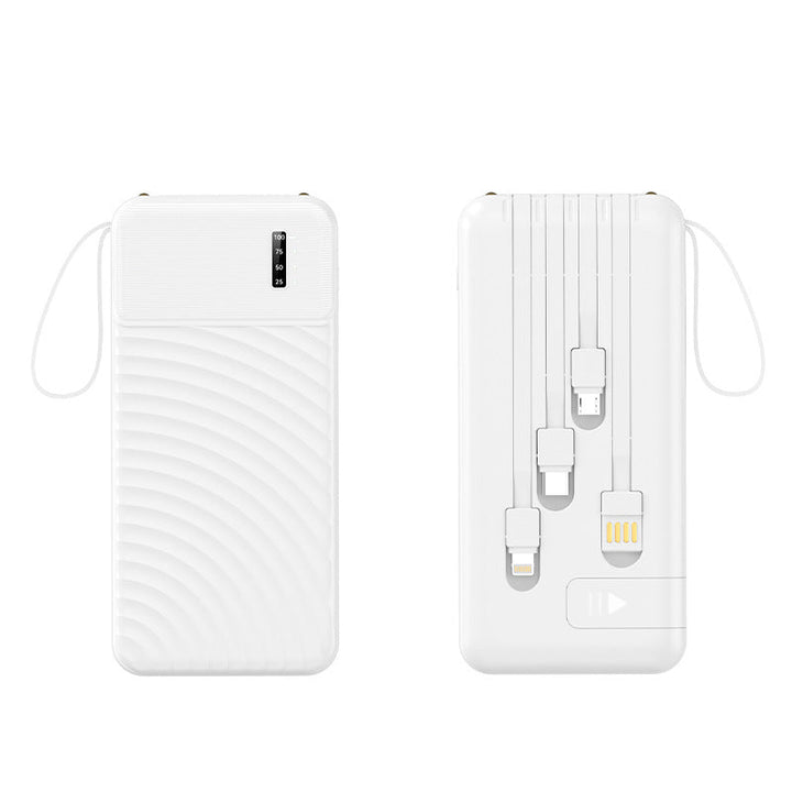 Portable power bank with integrated multifunction charging cable Kalsten