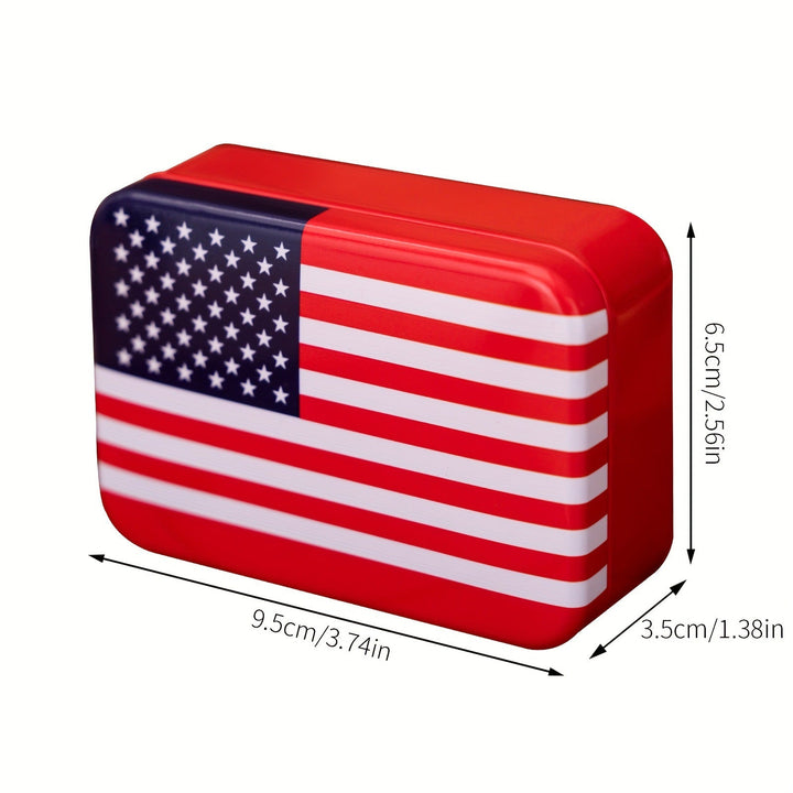 Unisex nan decorative printed metal storage tin set with hinged lids travel-themed organizer boxes Kalsten