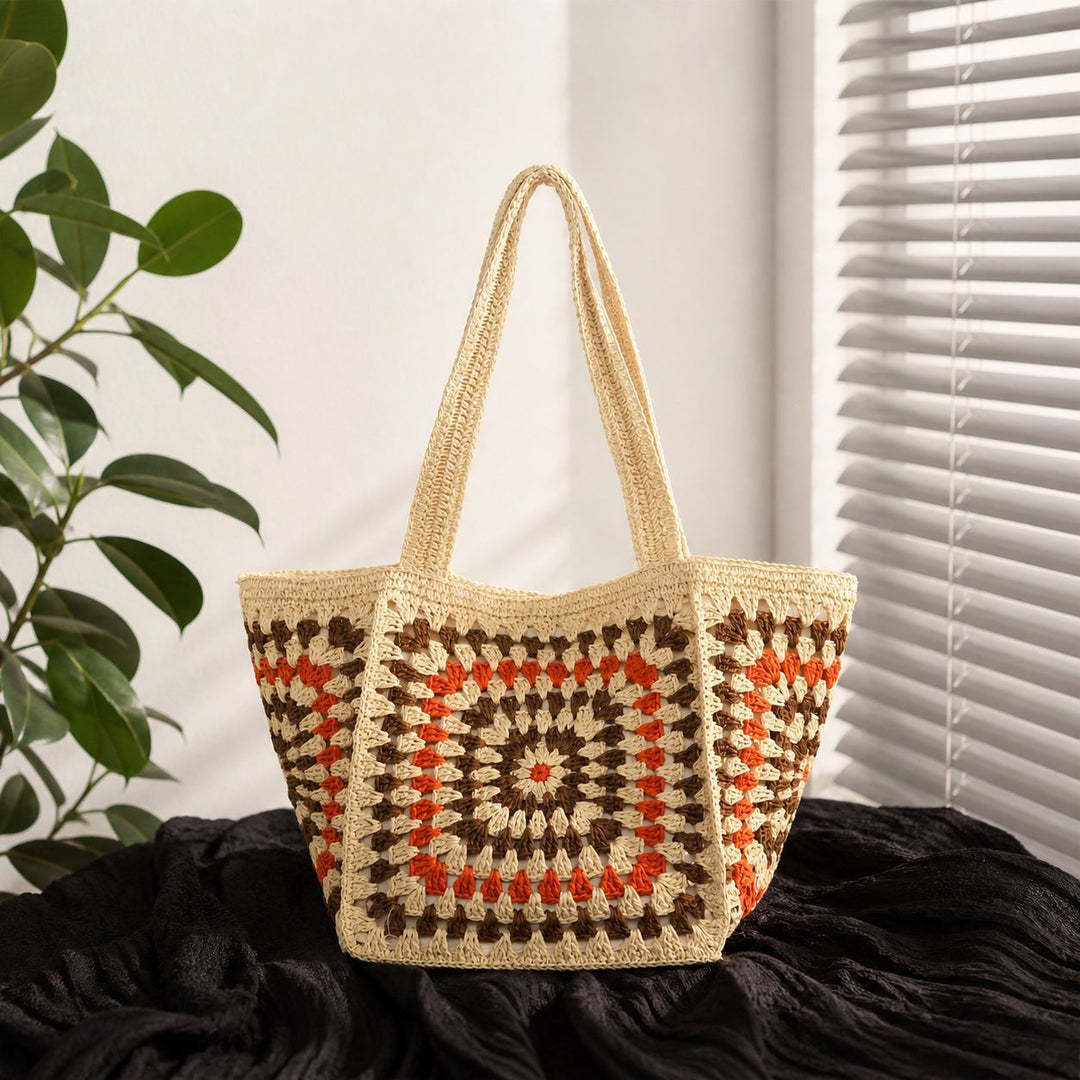 Hand-knotted cotton tote bag Kalsten