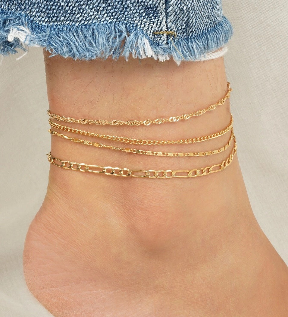 Elegant Double Chain Anklet Kalsten