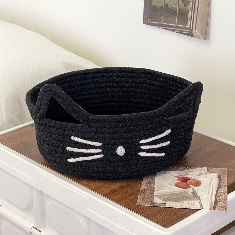 Women Playful Storage Basket in Cat Design Kalsten