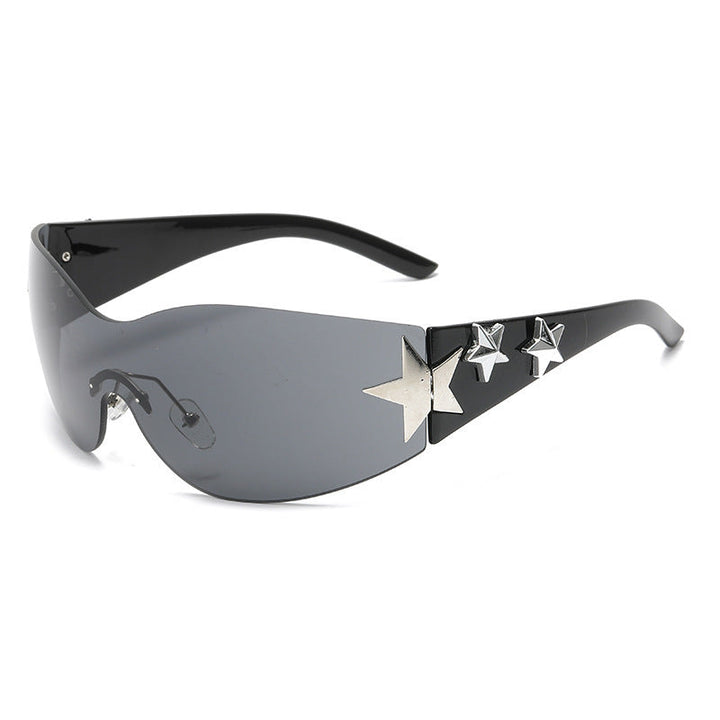 Ladies futuristic sunglasses with striking design and fashionable accents Kalsten