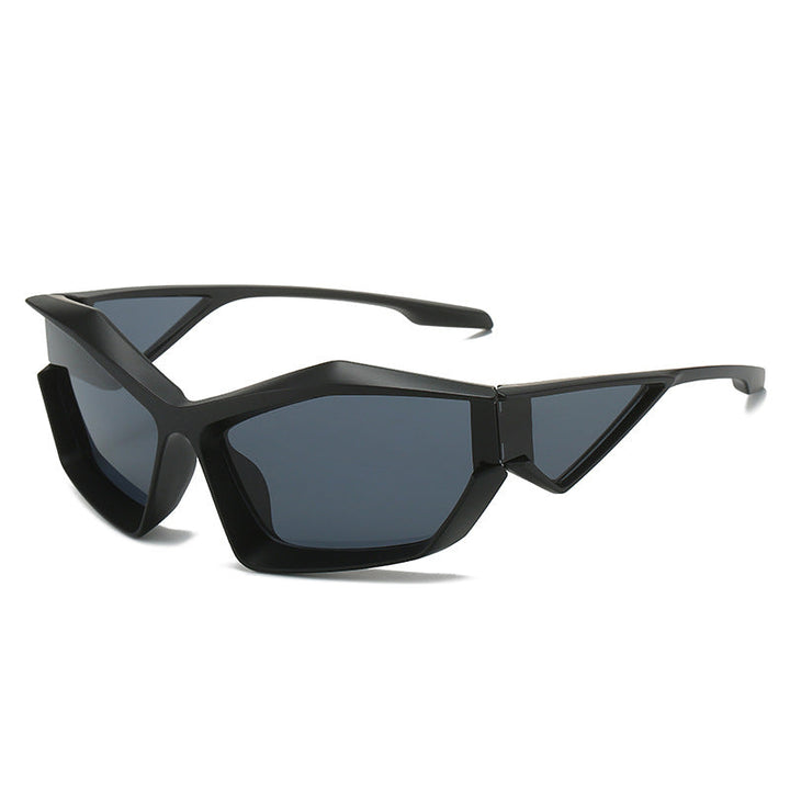 Women's sporty performance sunglasses with modern geometry frame Kalsten