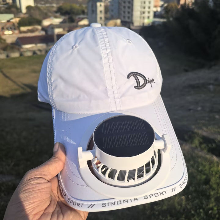 Multifunctional Basketball Cap with Removable Solar Fan and Adjustable Brim Kalsten