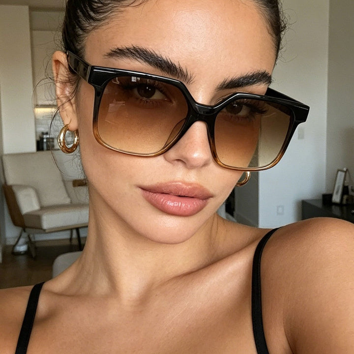 Women's stylish sunglasses in trendy leopard print Kalsten