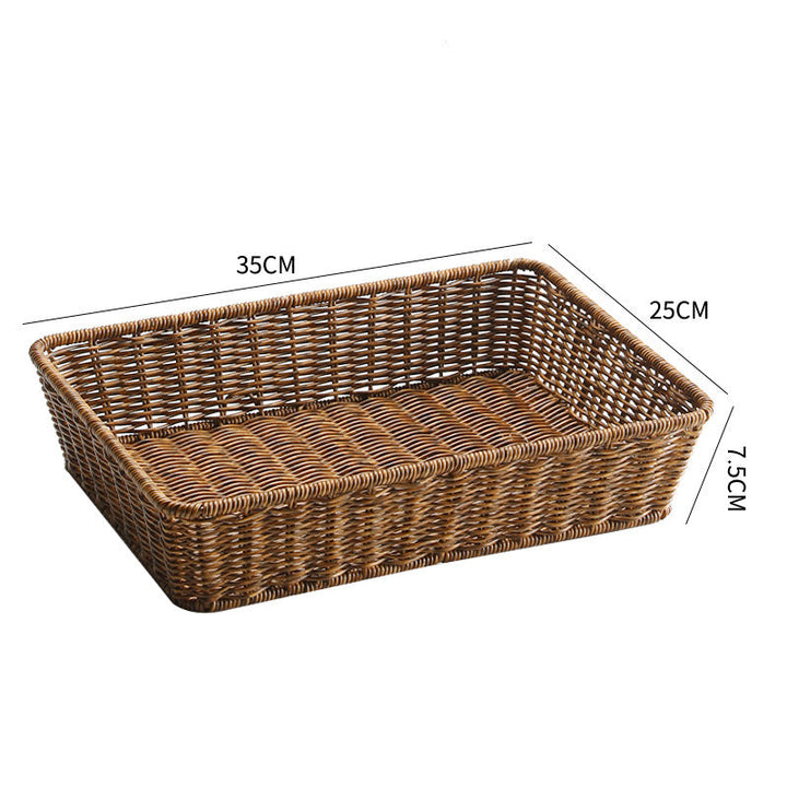 Unisex Rectangular Storage Basket made of hand-woven material Kalsten