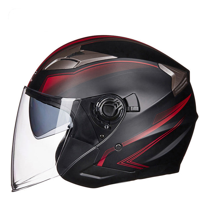 Full-Face Motorcycle Helmet with Integrated Visor Kalsten