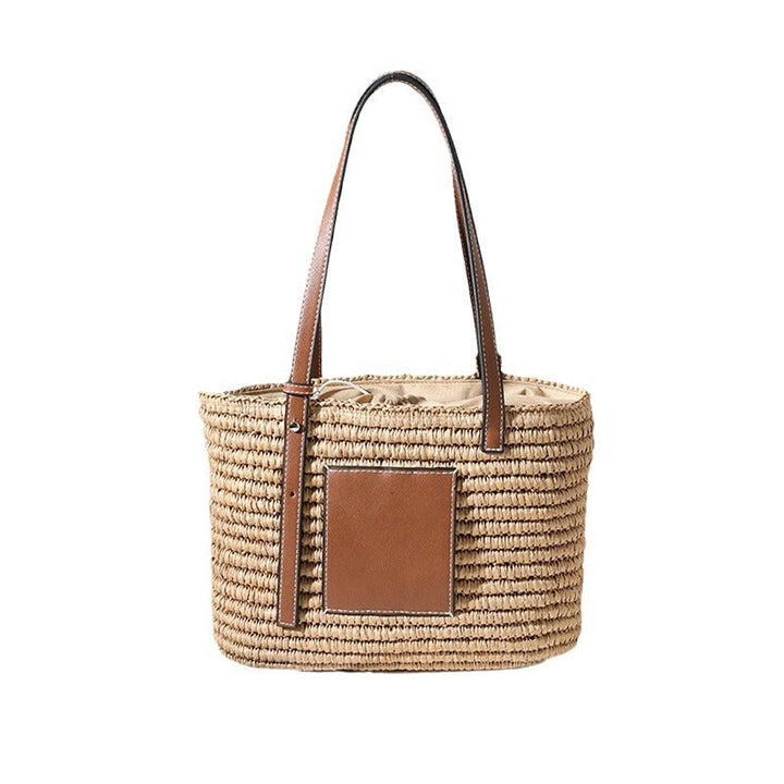 Stylish rat handbag with leather accents Kalsten