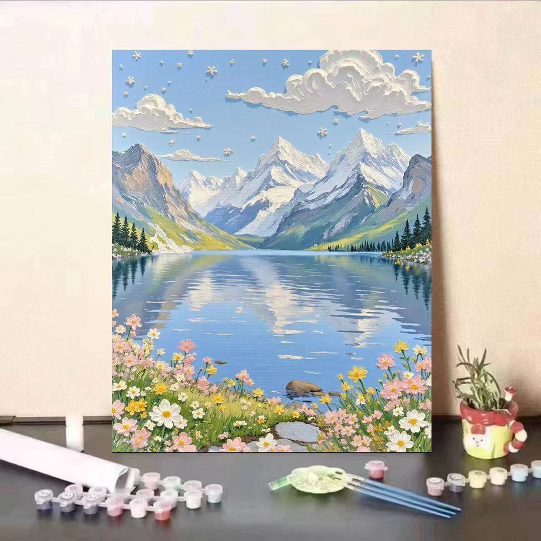 Landscape Themed Paint by Numbers Canvas Art Kit Kalsten