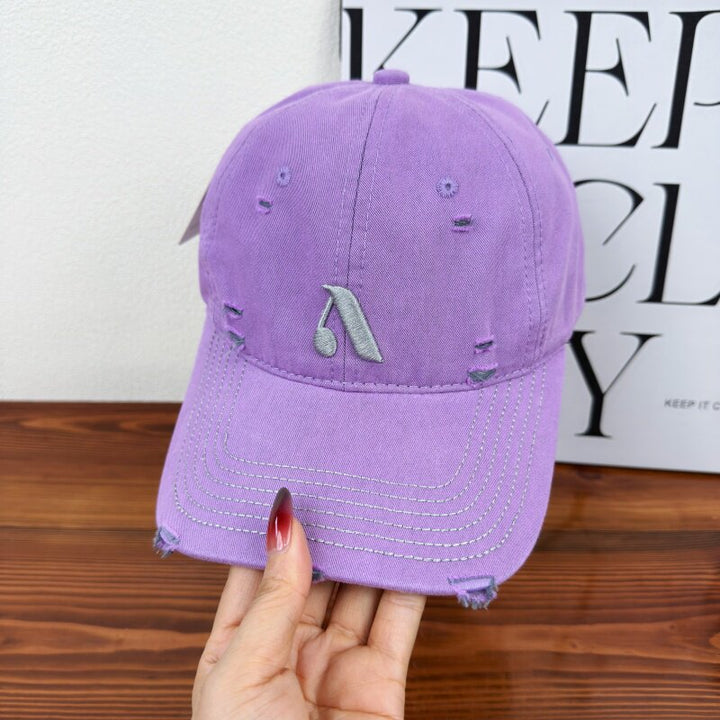 Men's Distressed Denim Style Cap Kalsten