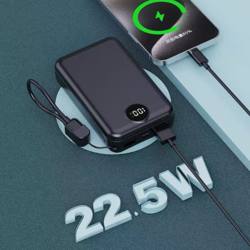 Portable power bank with integrated digital display and intelligent charging function Kalsten