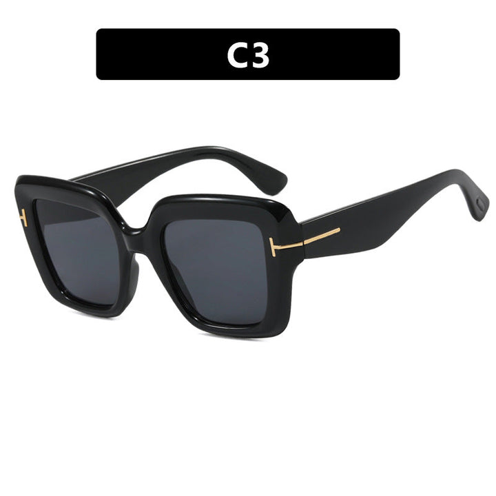Women's square sunglasses with comfortable plastic frame and UV protection Kalsten