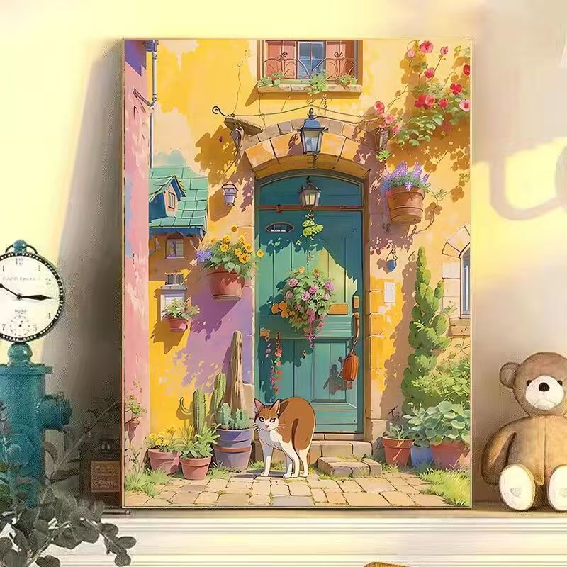 Colorful Urban Landscape Wall Art Kalsten