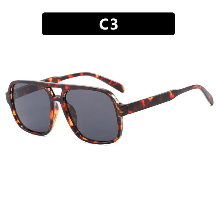 Women's modern square sunglasses with stylish transparent frame Kalsten