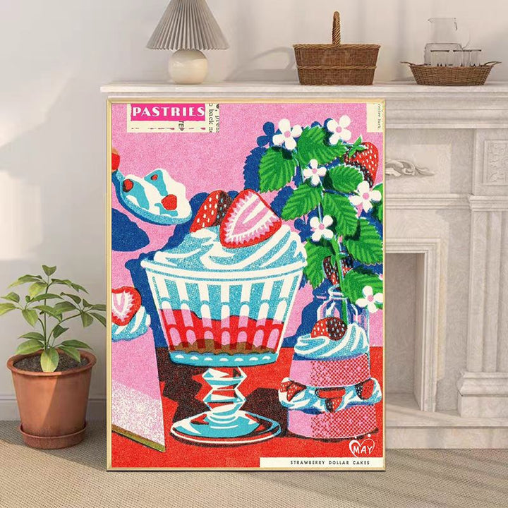 Retro-Inspired Still Life Canvas Art Print Kalsten