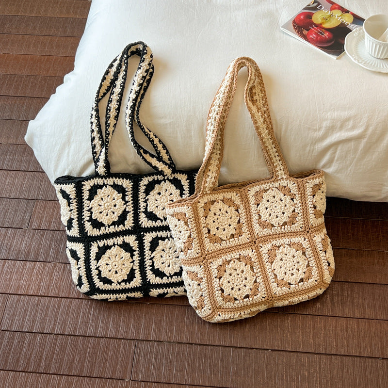 Handmade crochet bag with geometric patterns Kalsten
