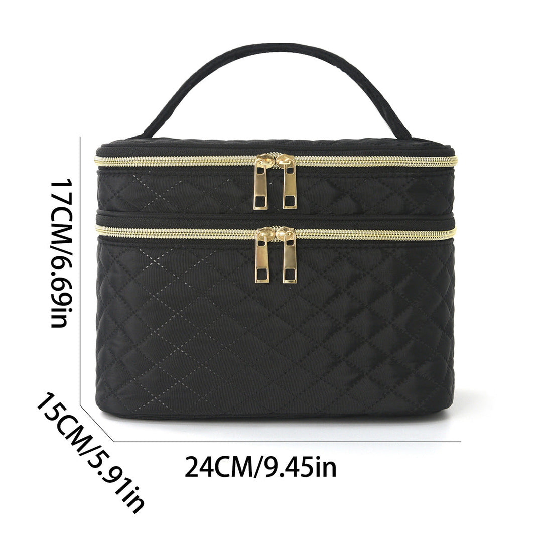 Cosmetic organizer bag with double compartment system Kalsten