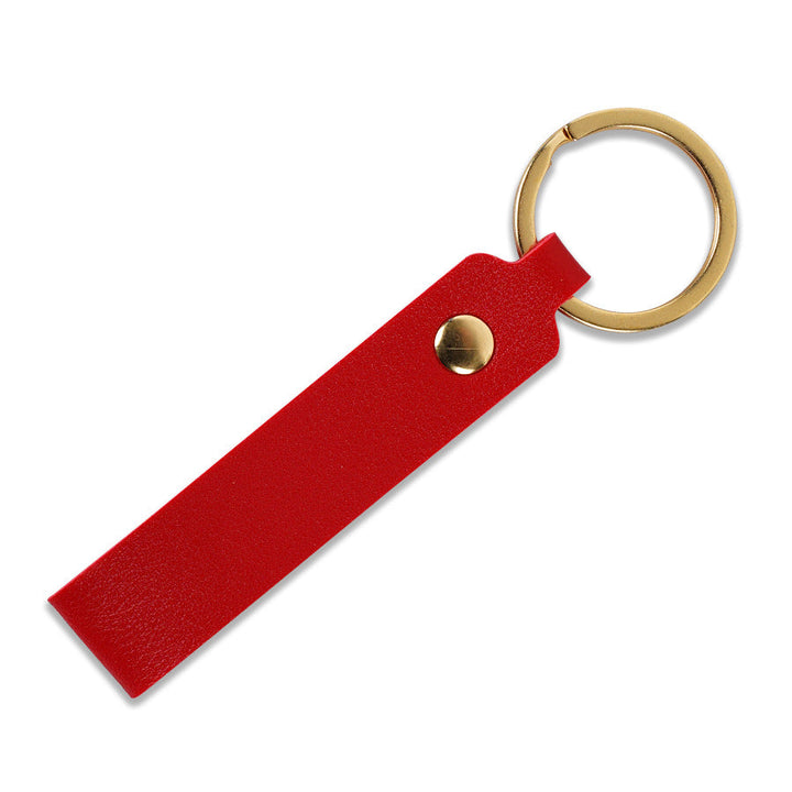 Unisex keychain with stylish faux leather design Kalsten