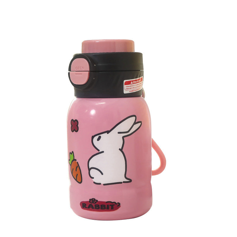 Women's insulated drinking bottle with practical drinking mechanism and playful design Kalsten