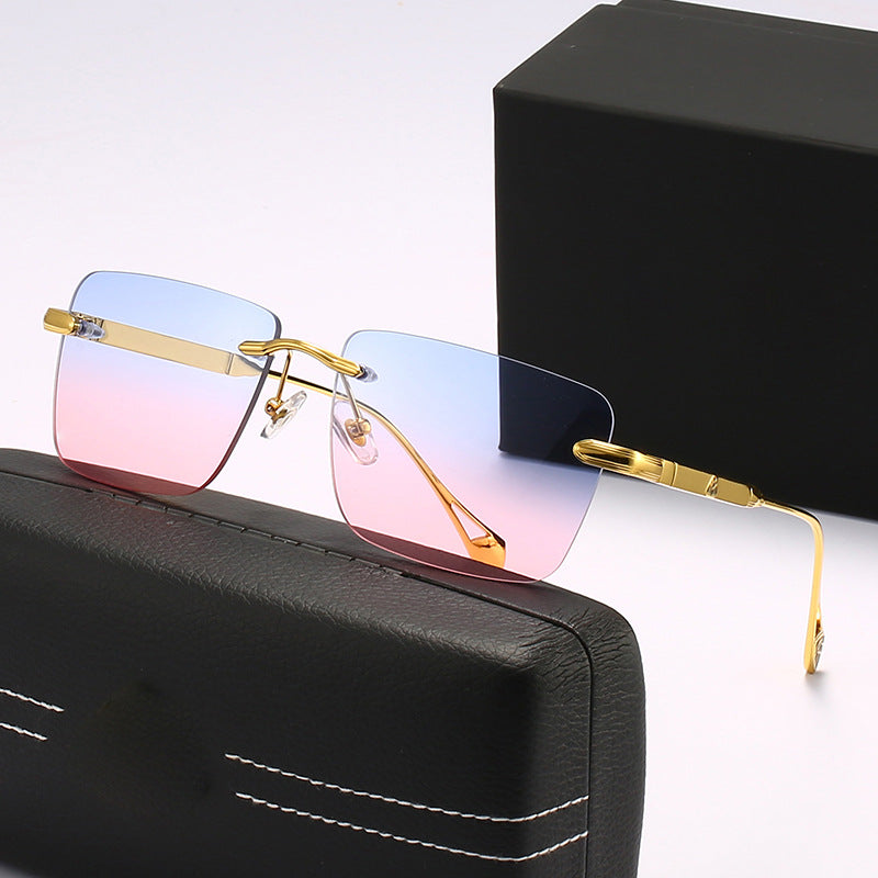 Women's fashionable square sunglasses with luxurious metal accents Kalsten