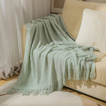 Unisex Cozy Knitted Throw Blanket