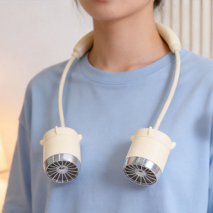 Ladies Portable Neck Fan with Flexible Use Kalsten