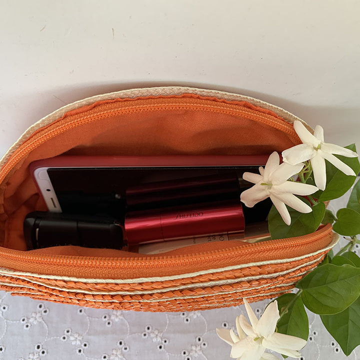 Cosmetic bag in elegant half-moon design Kalsten