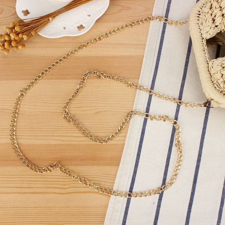 Handmade macrame bag with chain shoulder strap Kalsten
