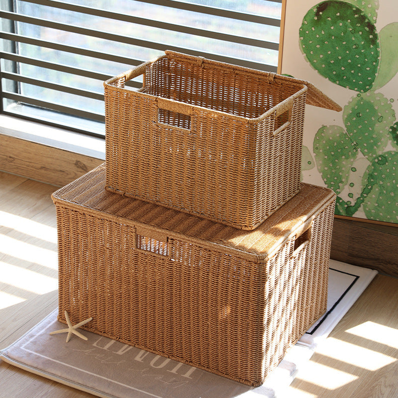 Decorative Woven Storage Chest Kalsten