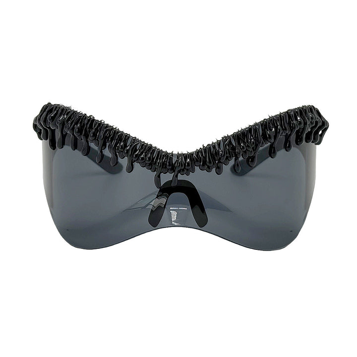 Women's futuristic sunglasses with unique wave frame Kalsten