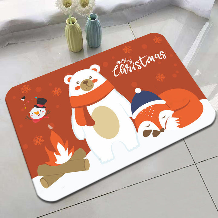 Festive Holiday-Themed Bath Mat Kalsten