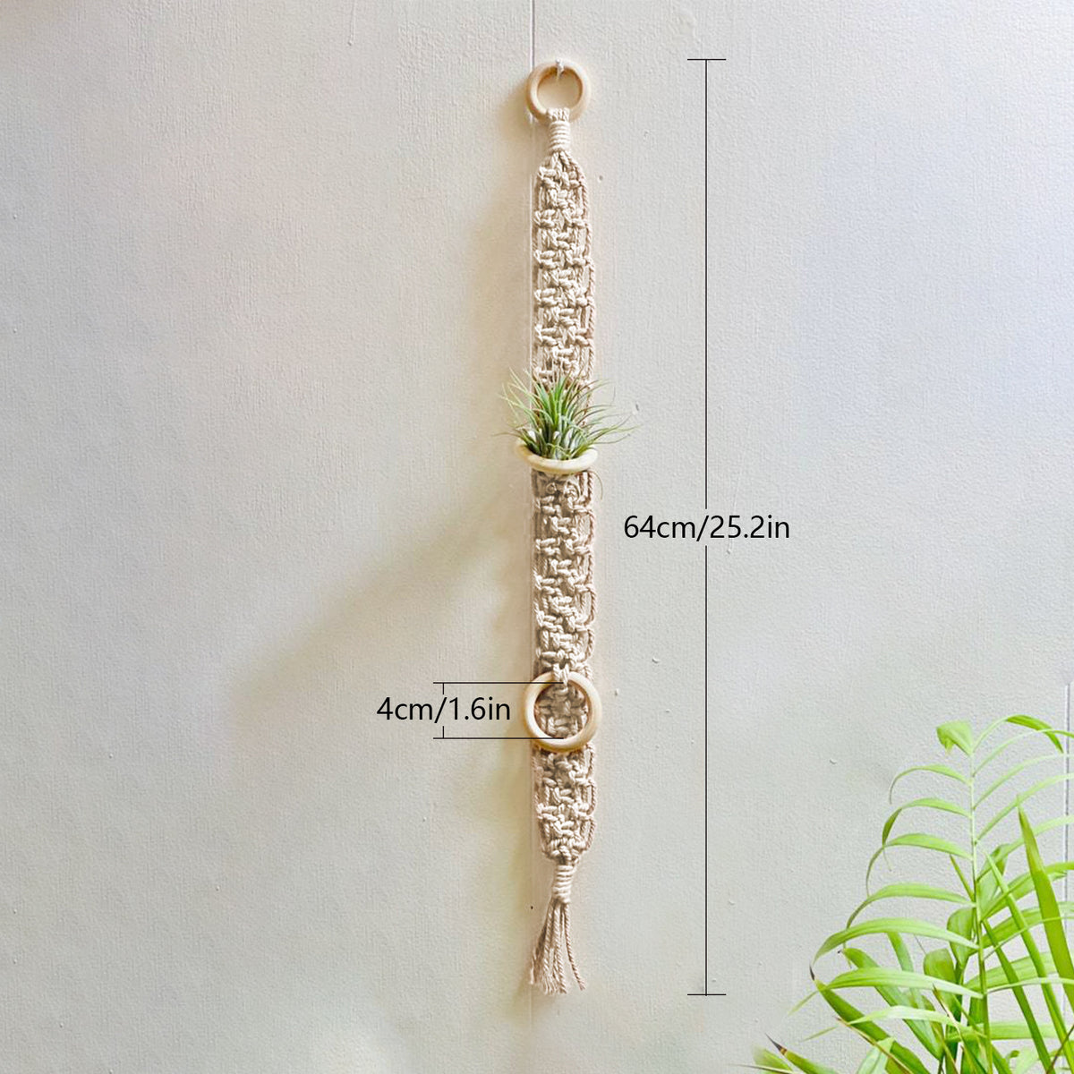 Macrame Wall Plant Holder Acalora