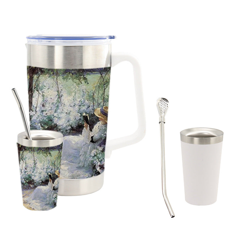 Women's insulated coffee cup with ergonomic handle Kalsten
