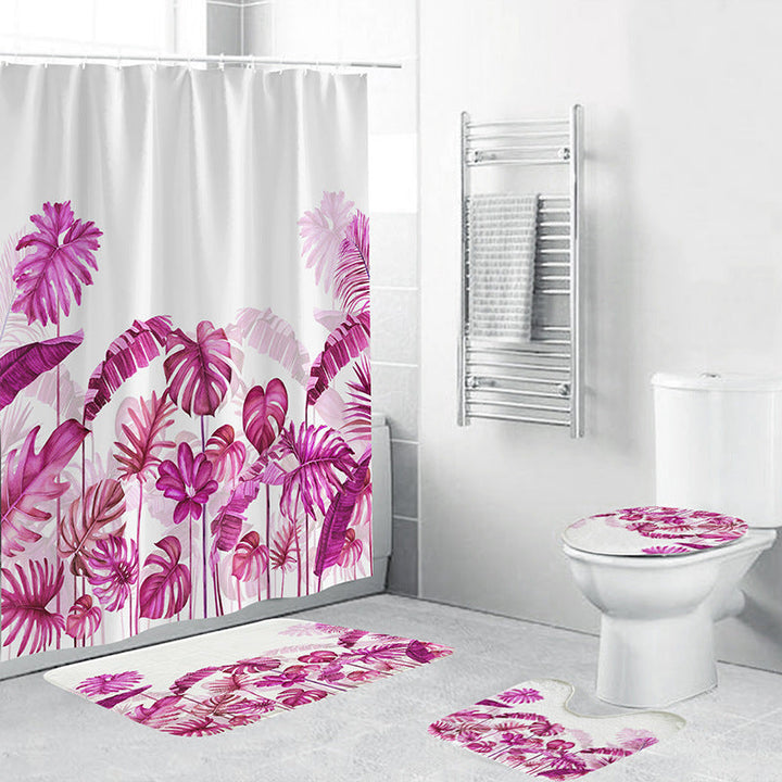 Tropical Plant Bathroom Set Kalsten