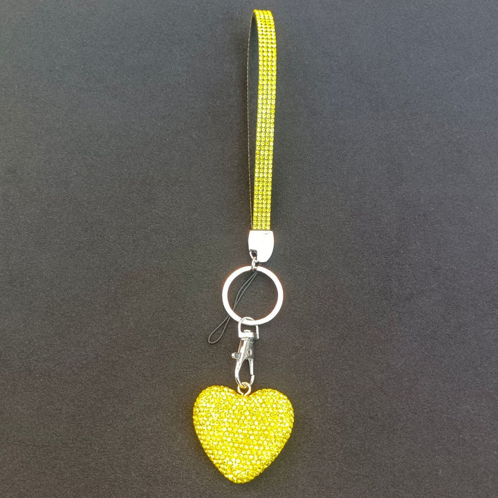 Rhinestone Heart Keychain Kalsten