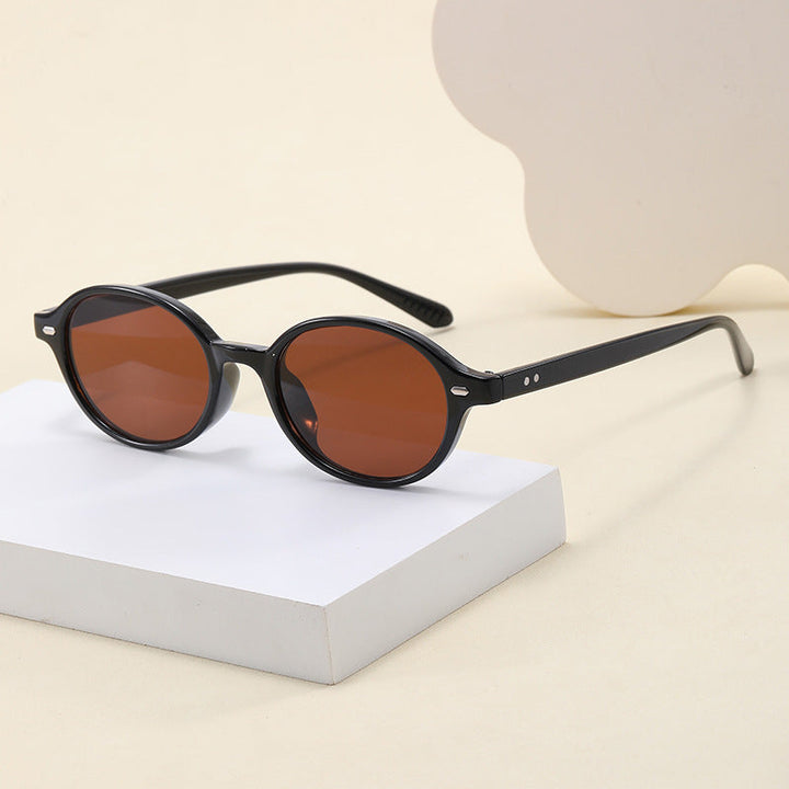 Women's fashionable round reading glasses with flexible plastic frame Kalsten