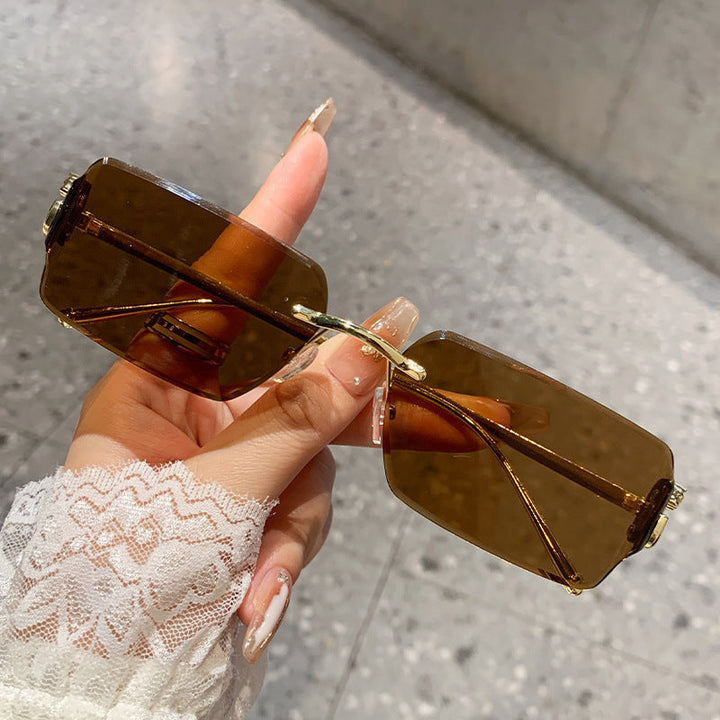 Women's oversized sunglasses with high-quality metal frame and polarized lenses Kalsten